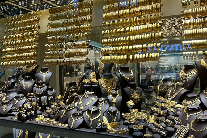 <strong>Gold: </strong>Security is tight at the Bazaar because of the amount of gold and precious jewels housed there.