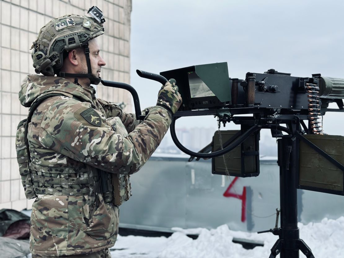 Yuriy Chumak is looking for a Russian drone.