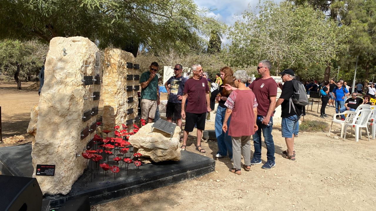 A memorial ceremony to commemorate the first anniversary of the October 7 terror attack in Kibbutz Nir Oz on October 7.