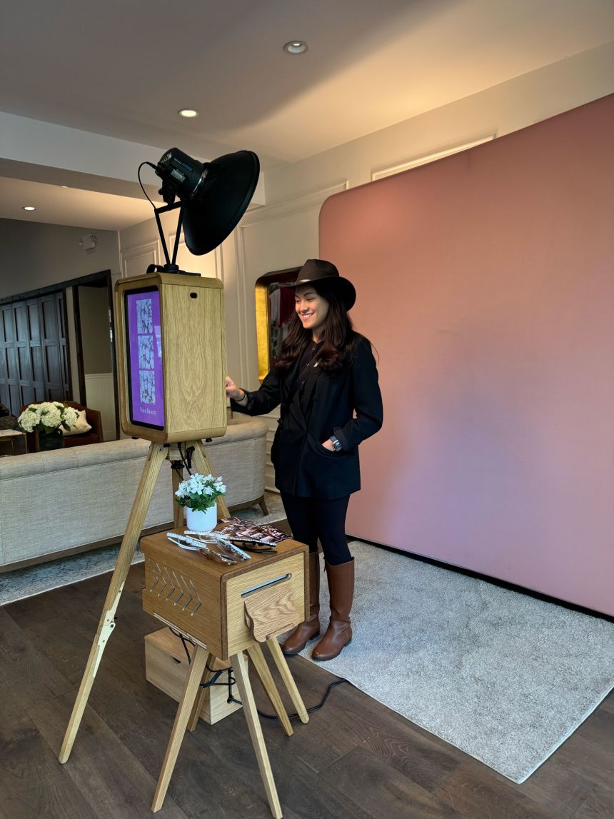 Along with working a full-time job in tech, Shar Aguilar runs a photo booth rental company with her husband in California.