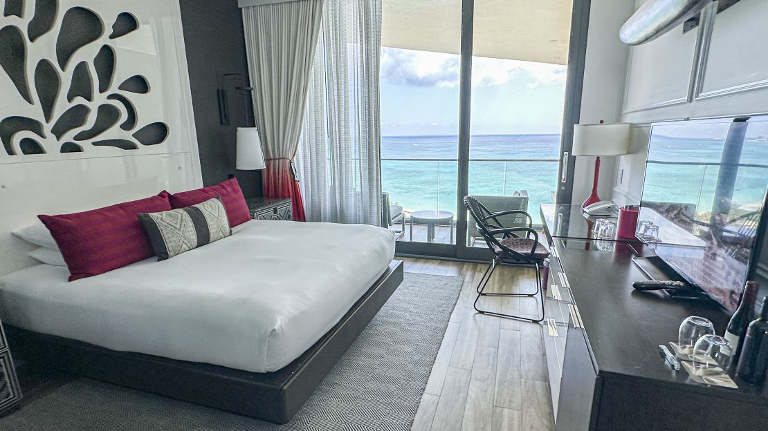 A photo of a guestroom at the Kimpton Seafire in Grand Cayman