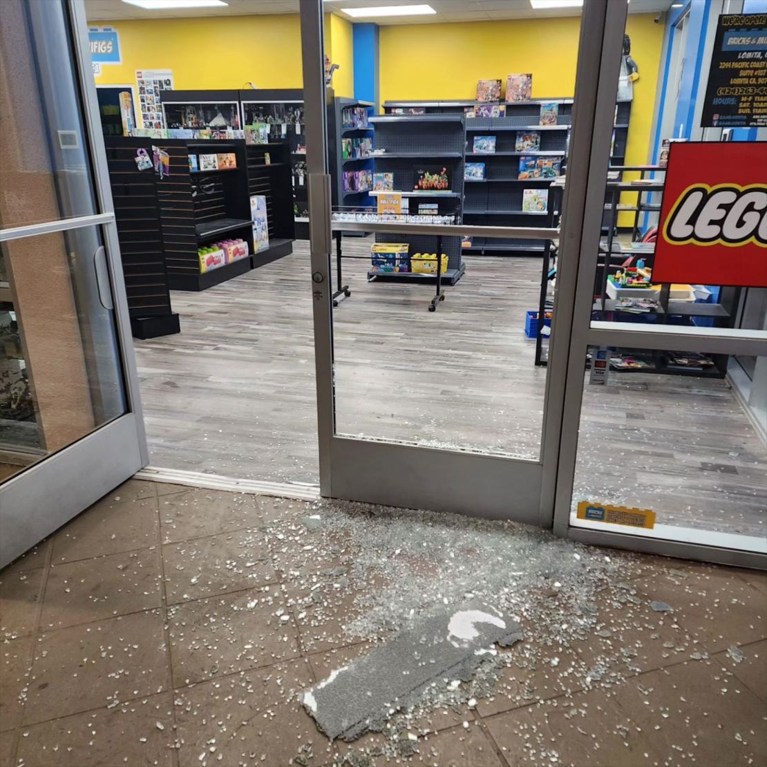 Robbers broke into Miguel Zuniga’s Bricks & Minifigs store in Lomita, California on June 18, and stole thousands of dollars worth of Lego products.