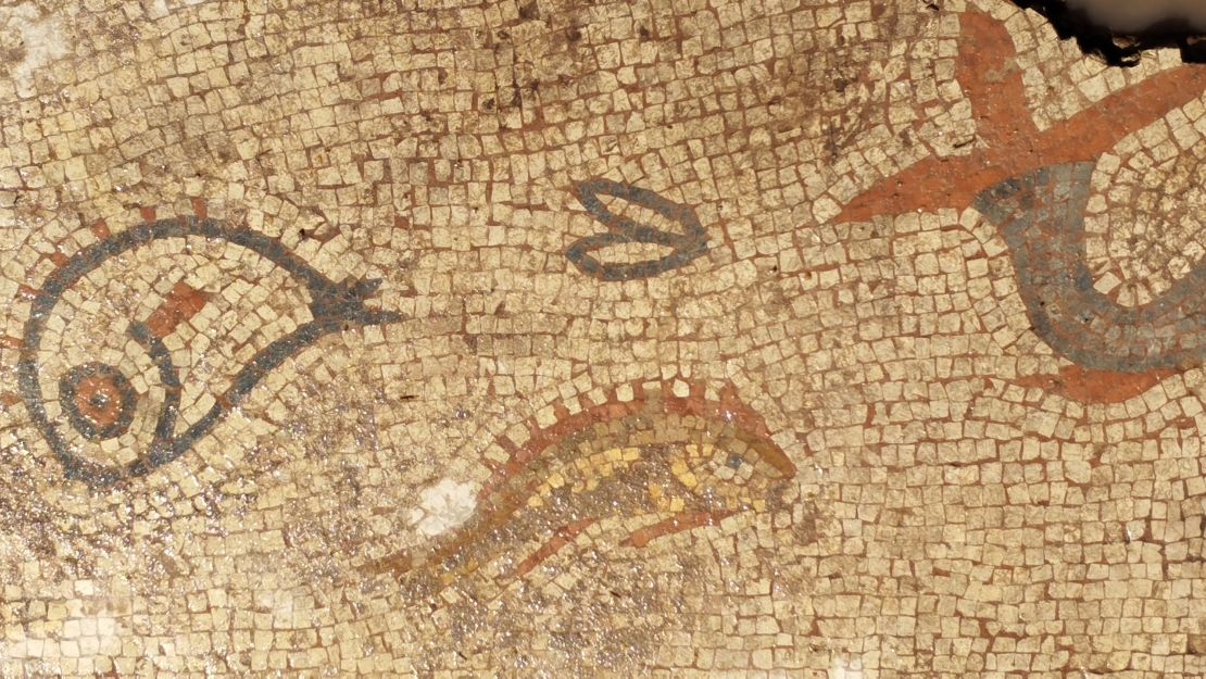 The mosaic likely dates to the 2nd century.