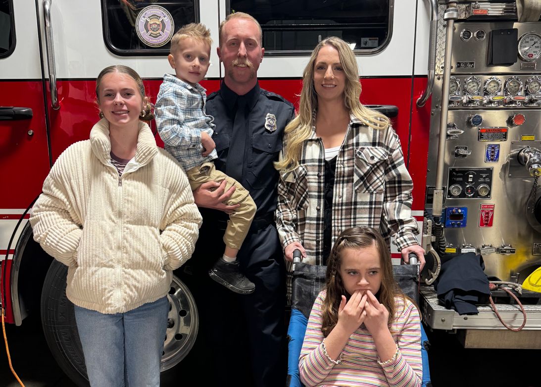 Brendan McDonough and his family in a recent photo.