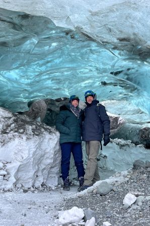 <strong>New heights:</strong> Kimberly and Mark pictured while visiting Iceland in early 2024.