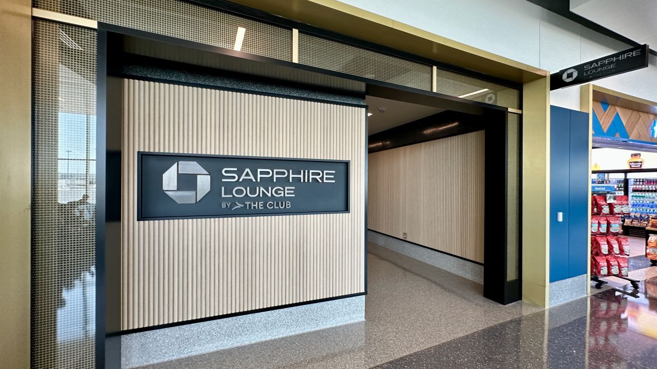 Exterior of the Chase Sapphire Lounge in Boston