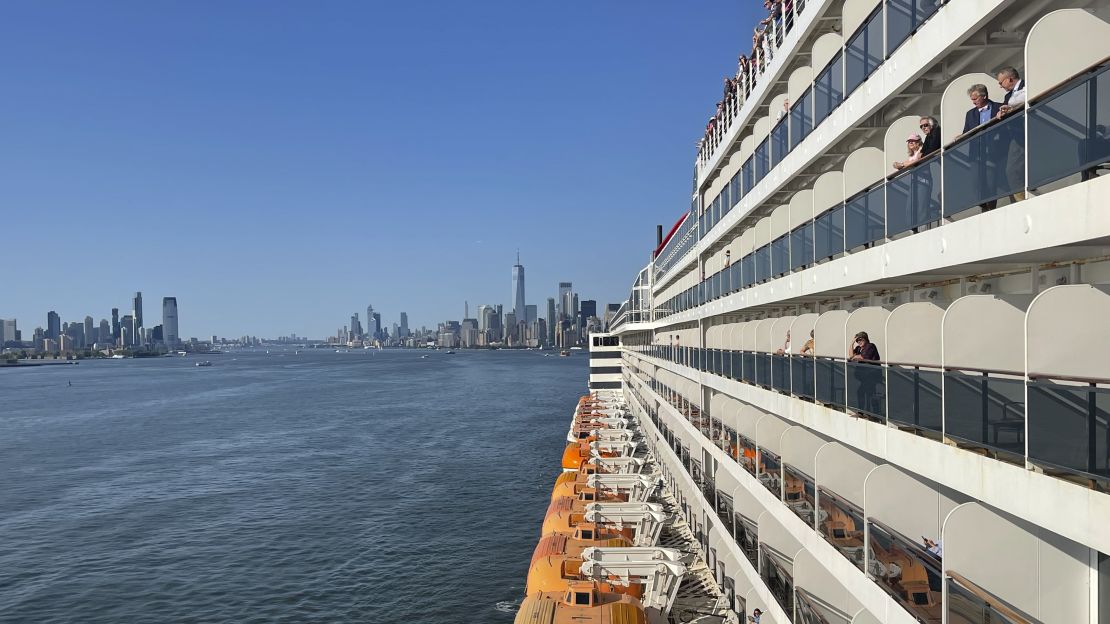 Sailing out of NYC harbor