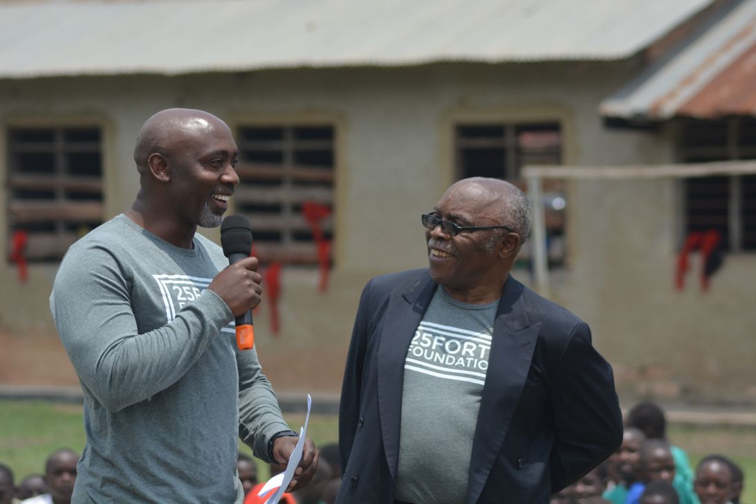 Peter Mutabazi with Jacques Masiko