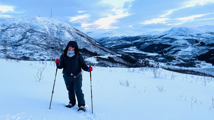 Lauren Gay has been consulted on American politics everywhere she's traveled lately, from the Caribbean to Norway (pictured here).