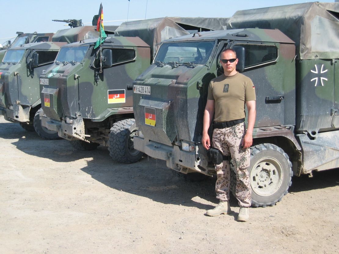 Army veteran Andreas Eggert served in Kosovo and Afghanistan. He was diagnosed with PTSD in 2013