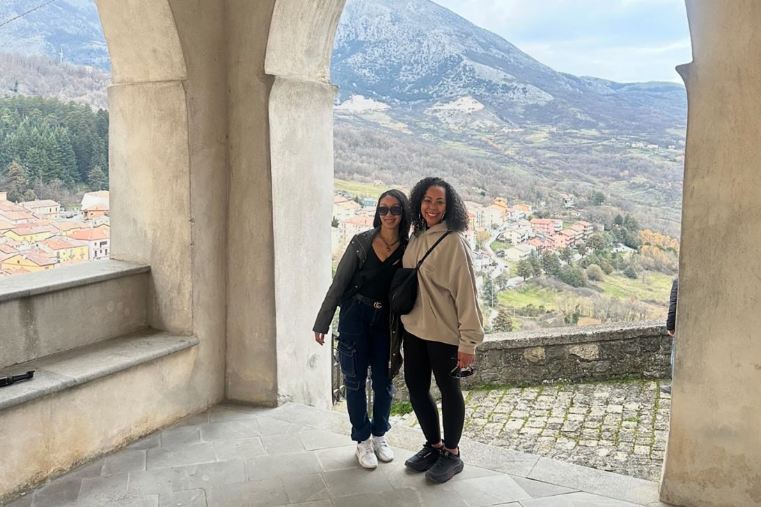 Butler, pictured with her daughter, now spends half of the year in Italy and the other half in the US.