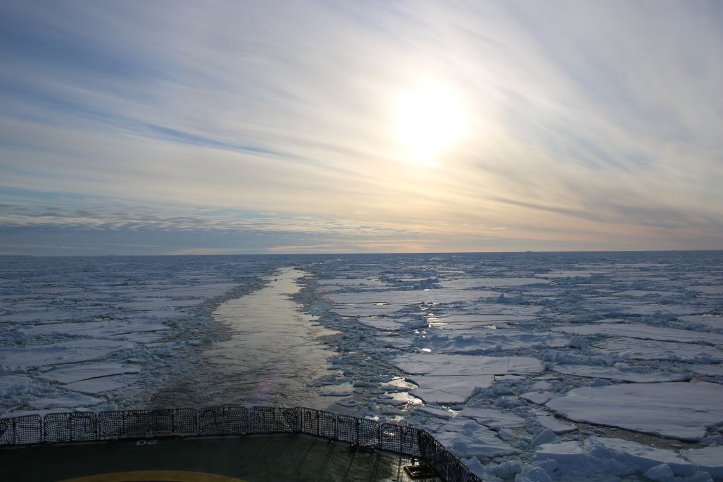 Sea ice covers much of Antarctica's Weddell Sea.
