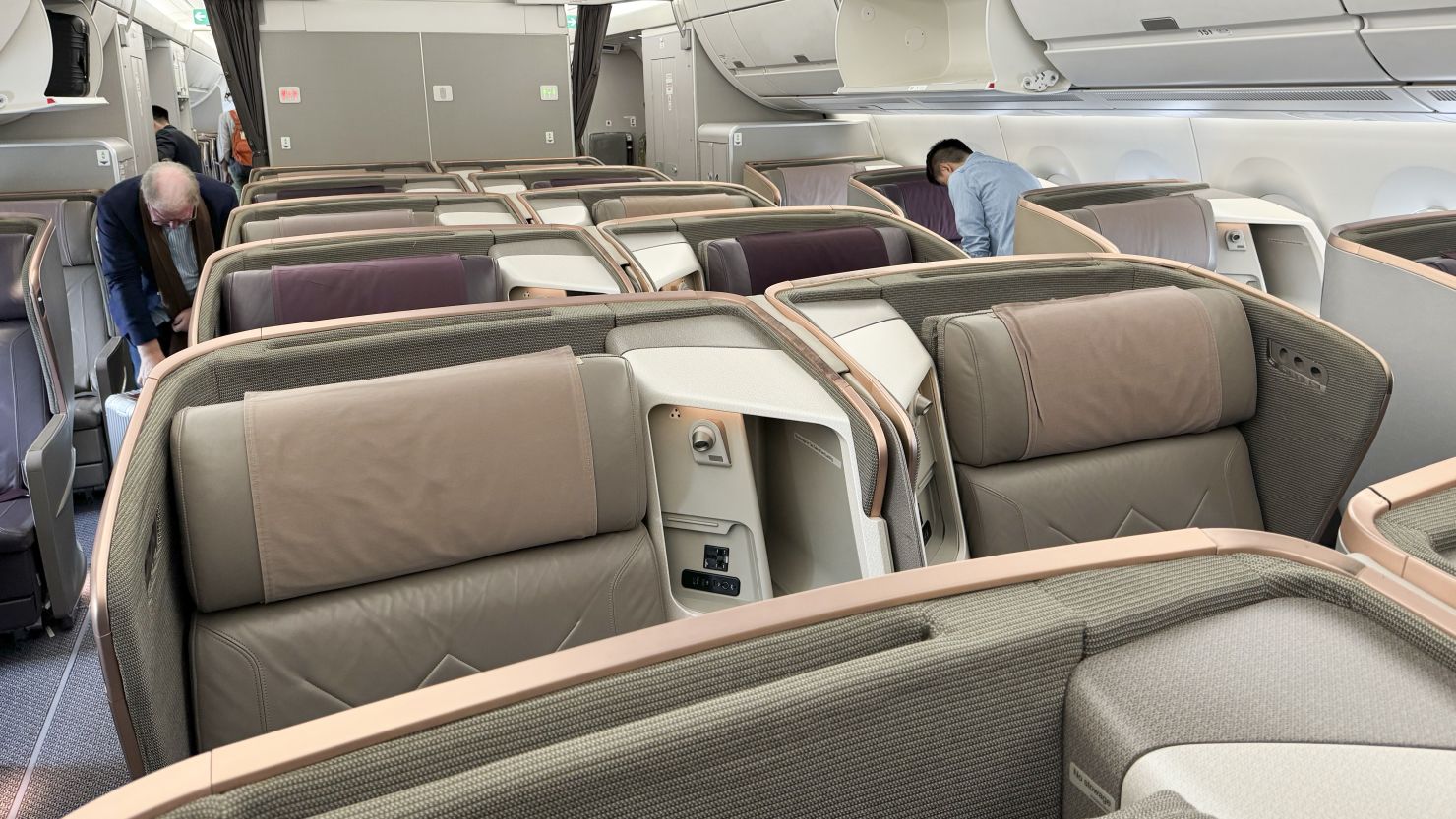 Singapore Airlines business class seats Airbus A350