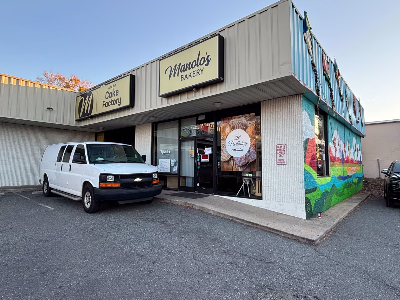 Manolo's Bakery in Charlotte, North Carolina, is seen on Tuesday.
