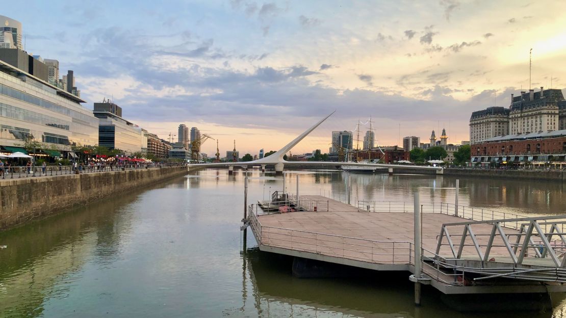 A photo of Puerto Madero in Buenos Aires.