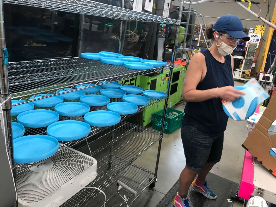 Zisc dog toys at the West Paw manufacturing facility in Bozeman, Montana, on June 24, 2020.