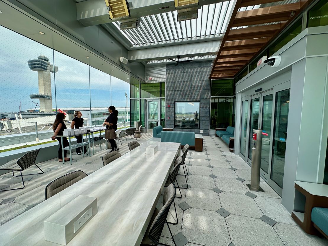 A photo of the Sky Deck at the new JFK Delta Sky Club.