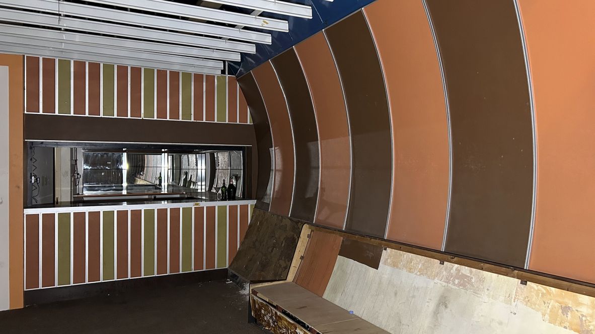 <strong>The original bar: </strong>A bar was built here for British Telecom workers in the 1980s.