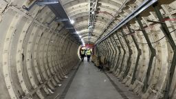 Tour of The London Tunnels site, Chancery Lane, London, February 2025.
