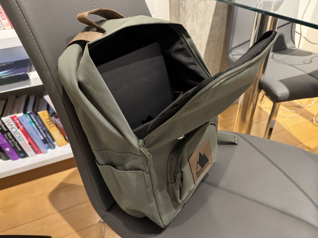 Adventurist backpack open