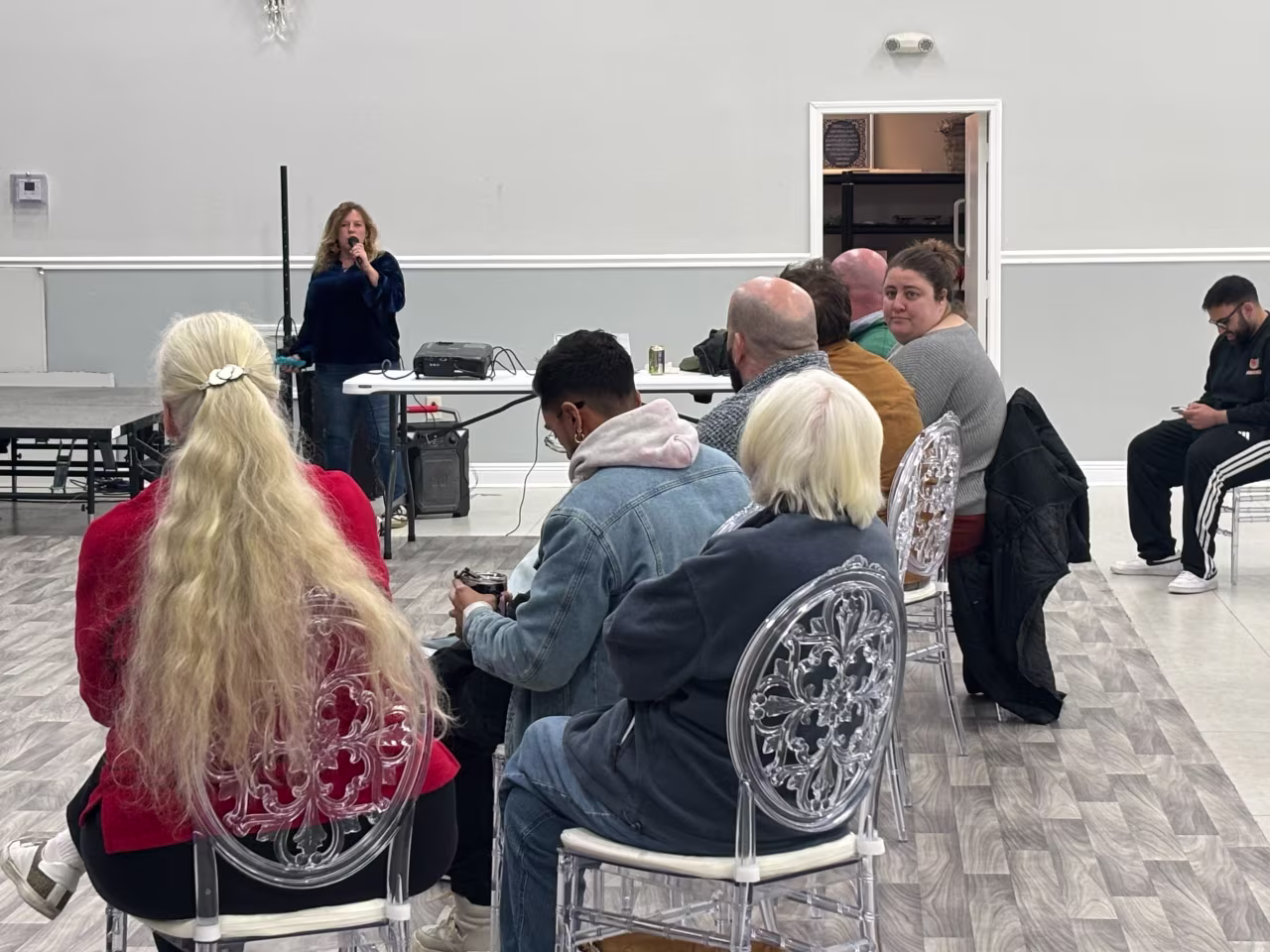 A training session conducted by "Union Migrante" in New Orleans who say they want to provide the eyes for the government's activities in the region.