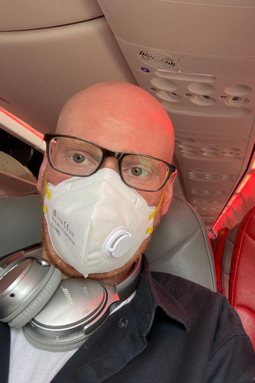 Rick Turner says flying on a Jet2 plane is his "guilty pleasure."