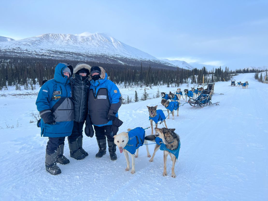 Visitors to Alaska can learn to crush their own team of huskies on a dog sledding expedition.