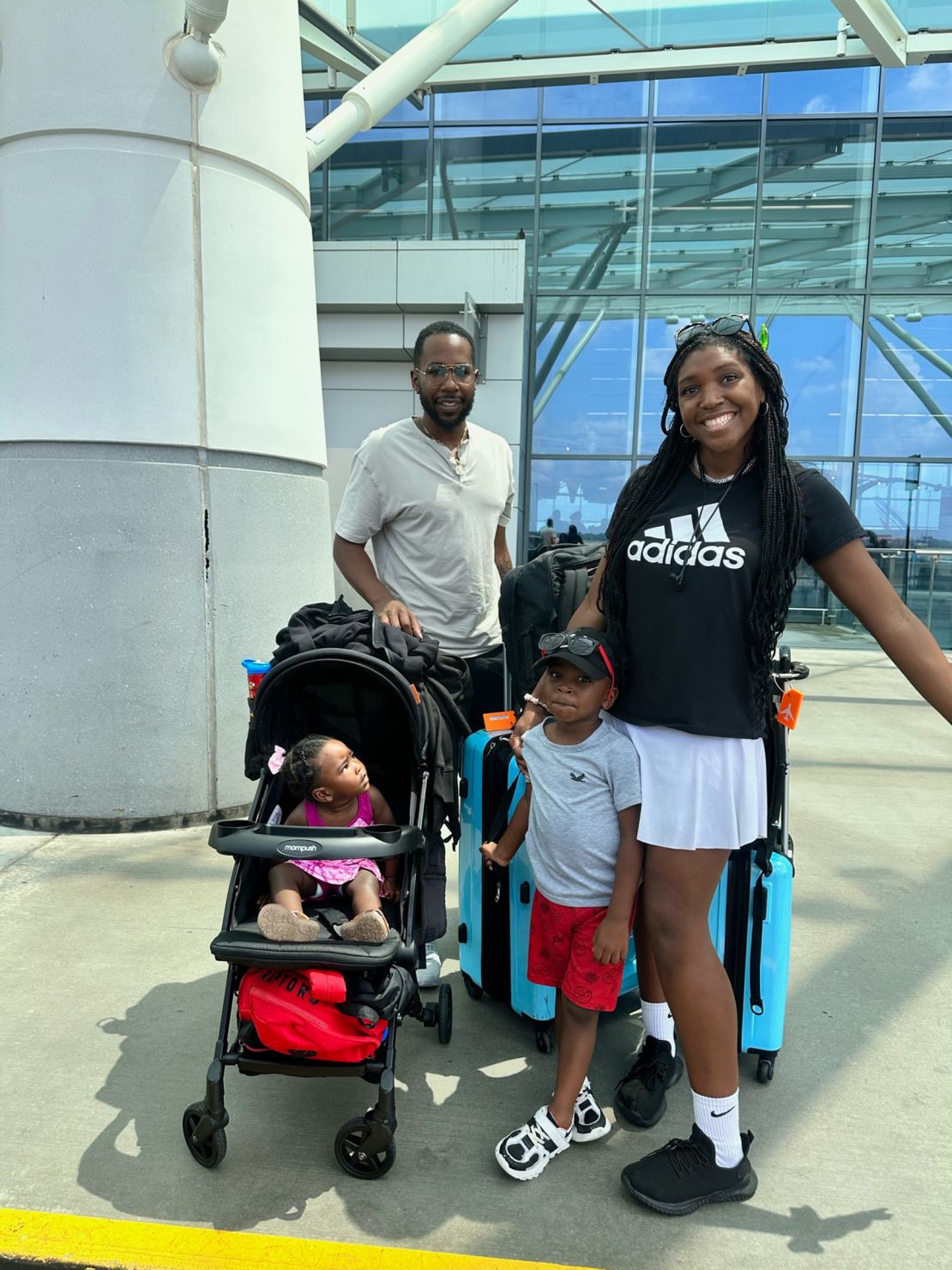 Courtney and Justin, who both work in the tech industry, say they love living a nomadic lifestyle and are keen to show other families that it's possible.