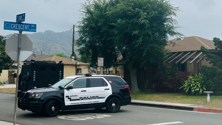 An elderly resident of an Azusa, California neighborhood was arrested and charged with vandalism in connection with about a decade of incidents, police said.