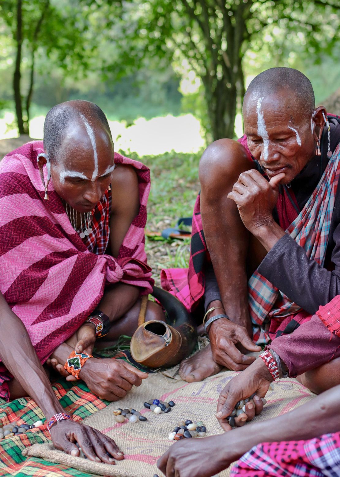 The Maasai’s spiritual leaders perform a ritual of “stone throwing” when they predict the future.