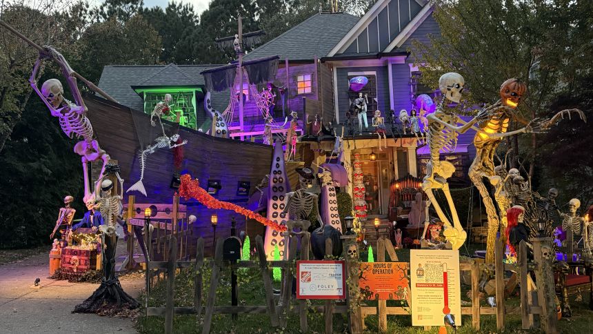Massive Halloween display helps raise over $1M for charity