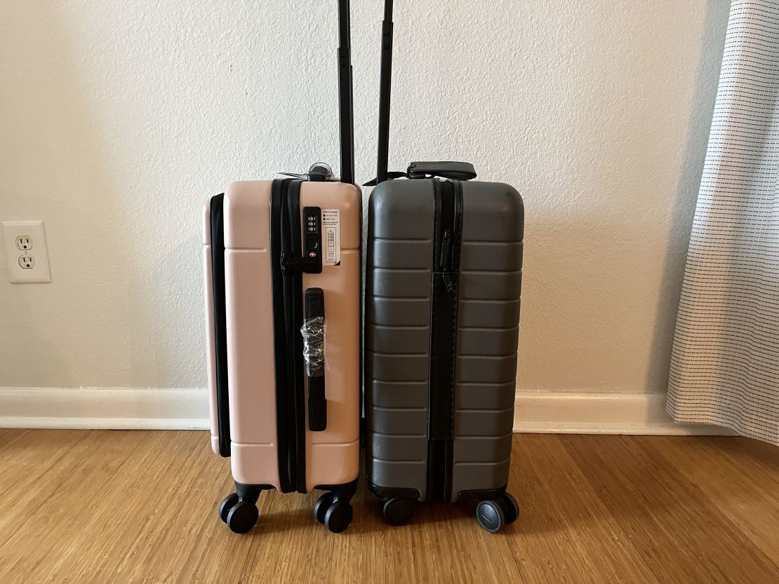 Calpack Hue front pocket carry-on size comparison