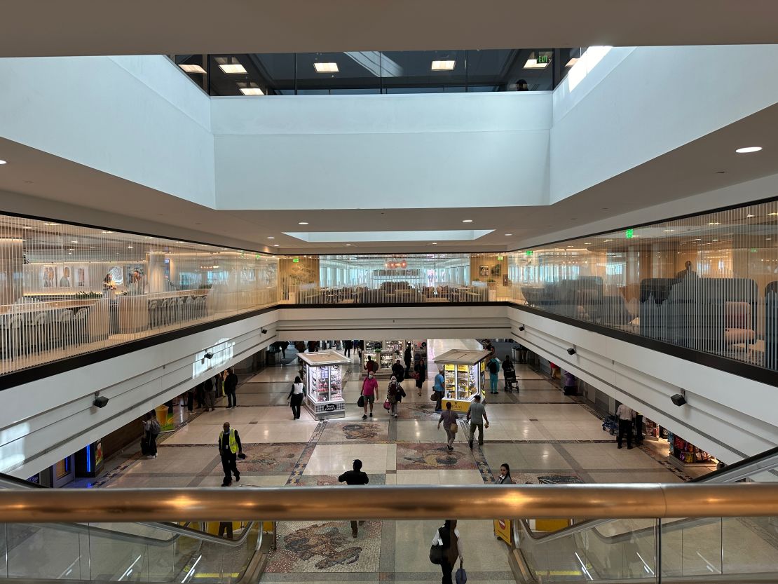 A photo of Denver International Airport (DEN) terminal