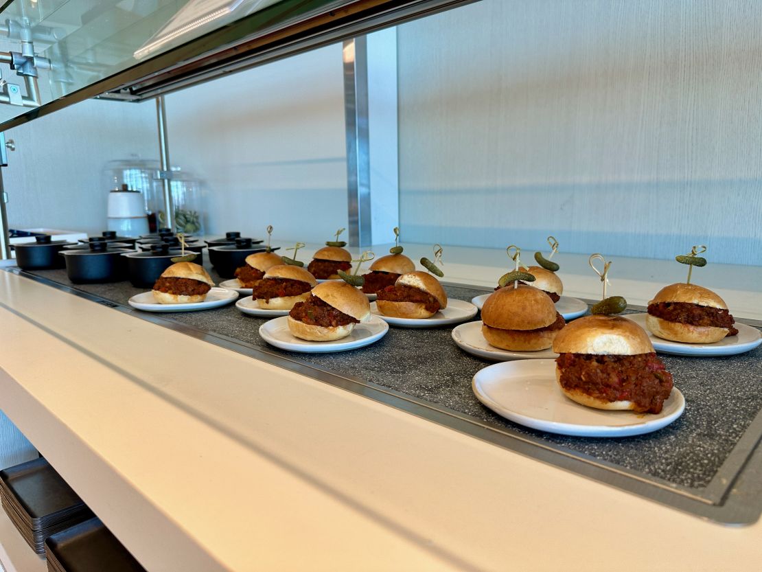 A photo of sandwiches at the Capital One Lounge in Denver