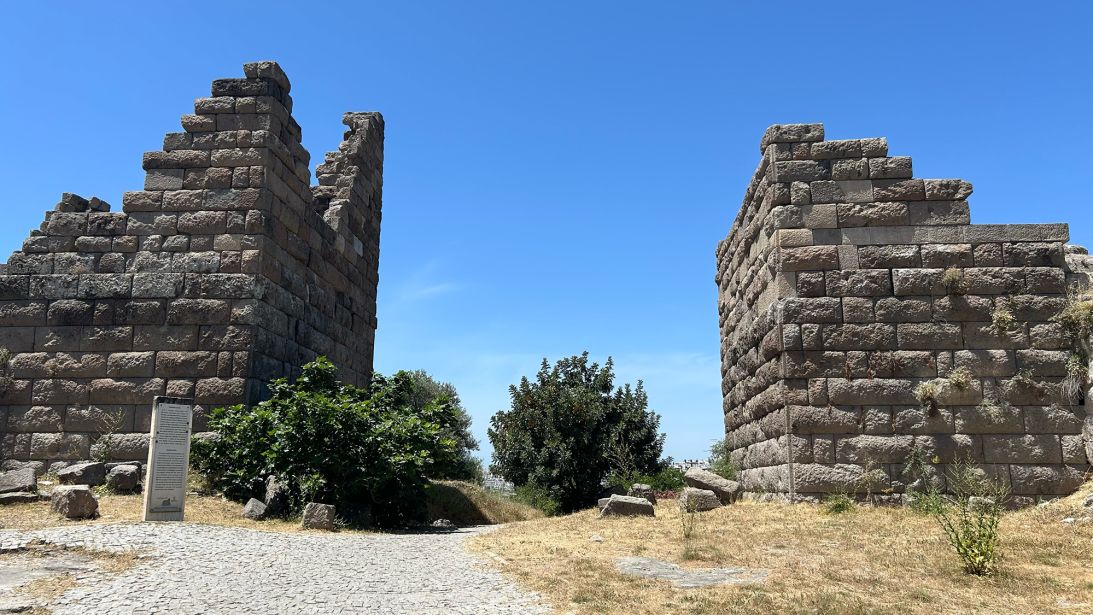 The towers which once guarded Halicarnassus.