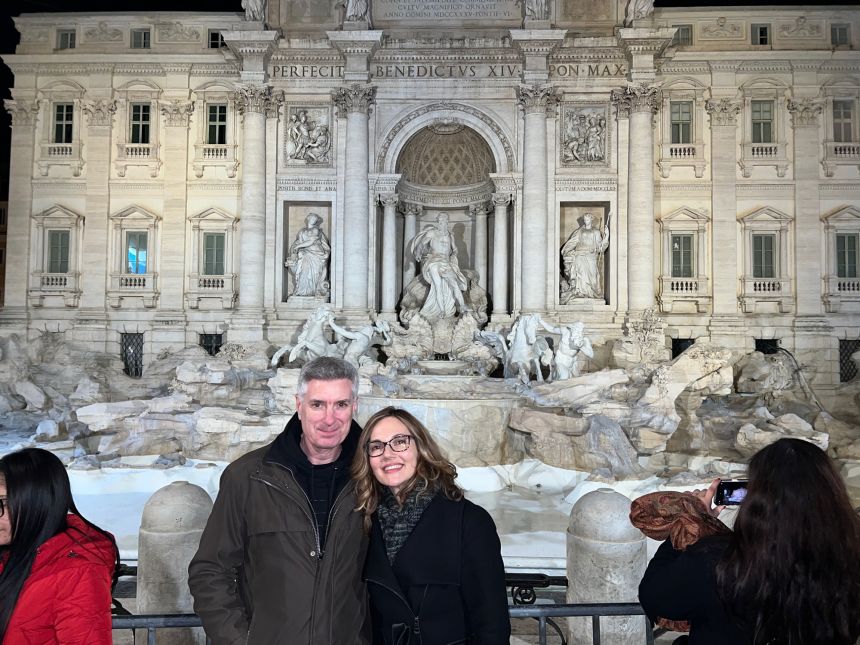 The Riddells, here in Rome in 2024, plan to embrace their independence with more adventures.