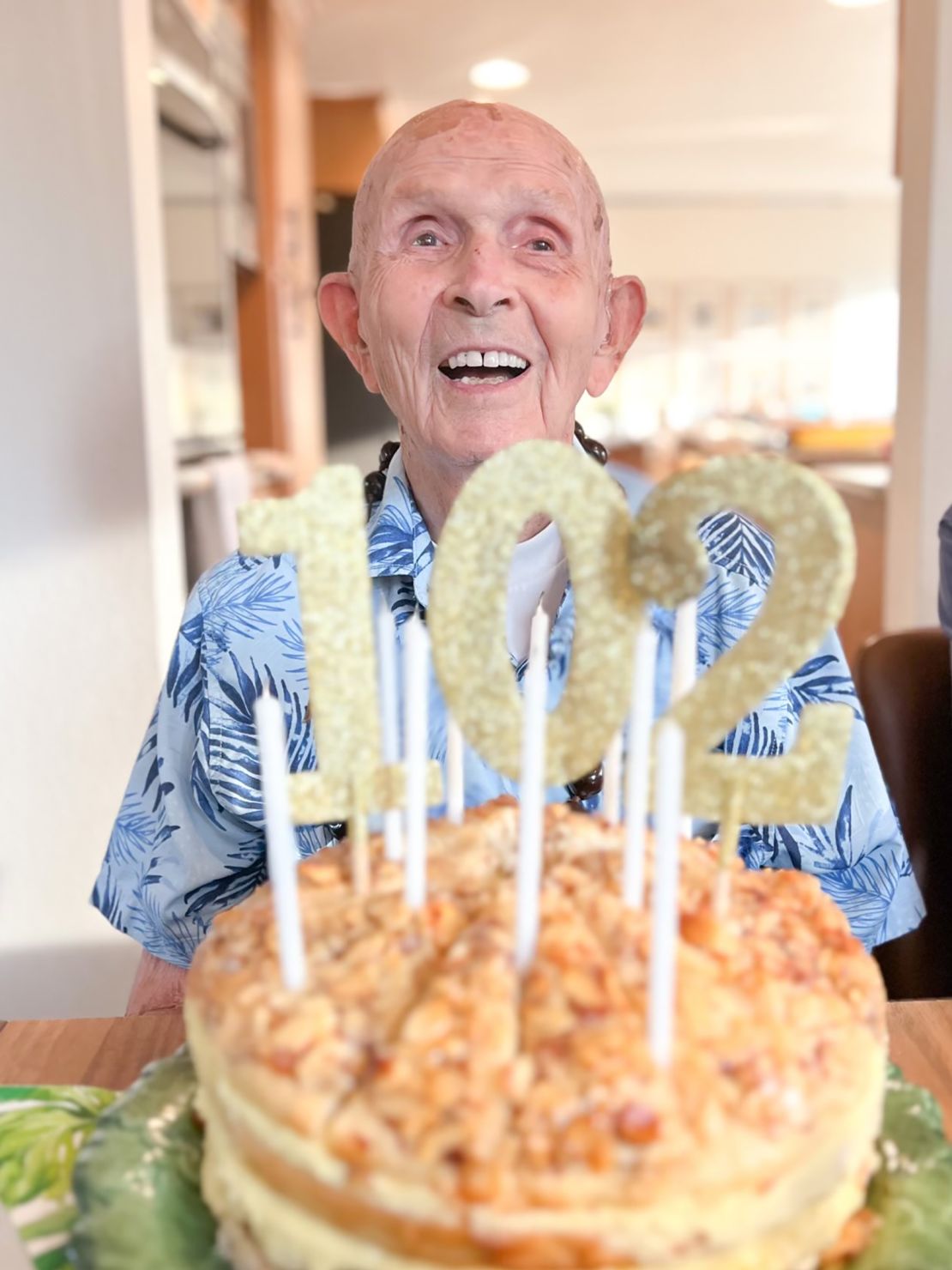 Richard C. "Dick" Higgins celebrates his 102nd birthday.