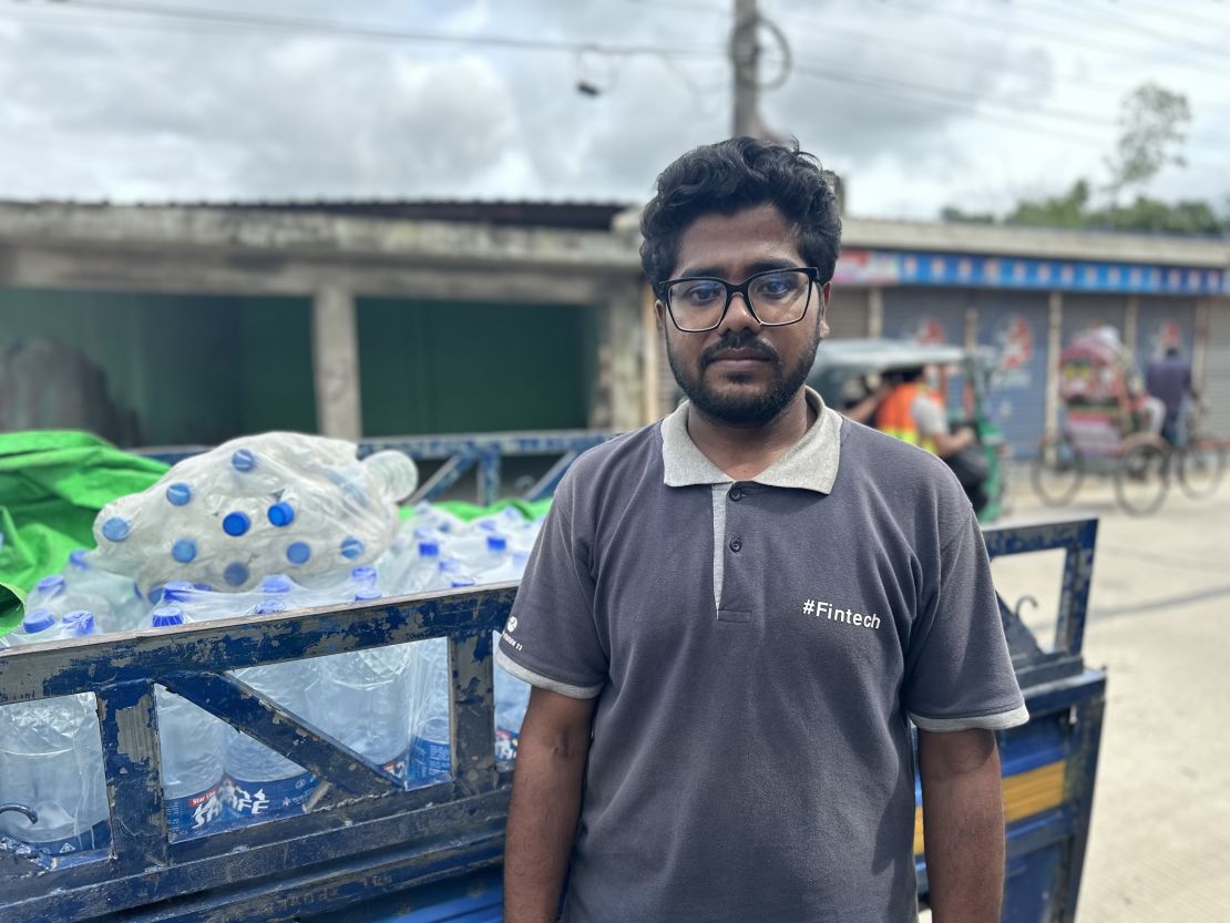 Yasin Arafat came from Dhaka to find his family but couldn't source a boat to rescue them.