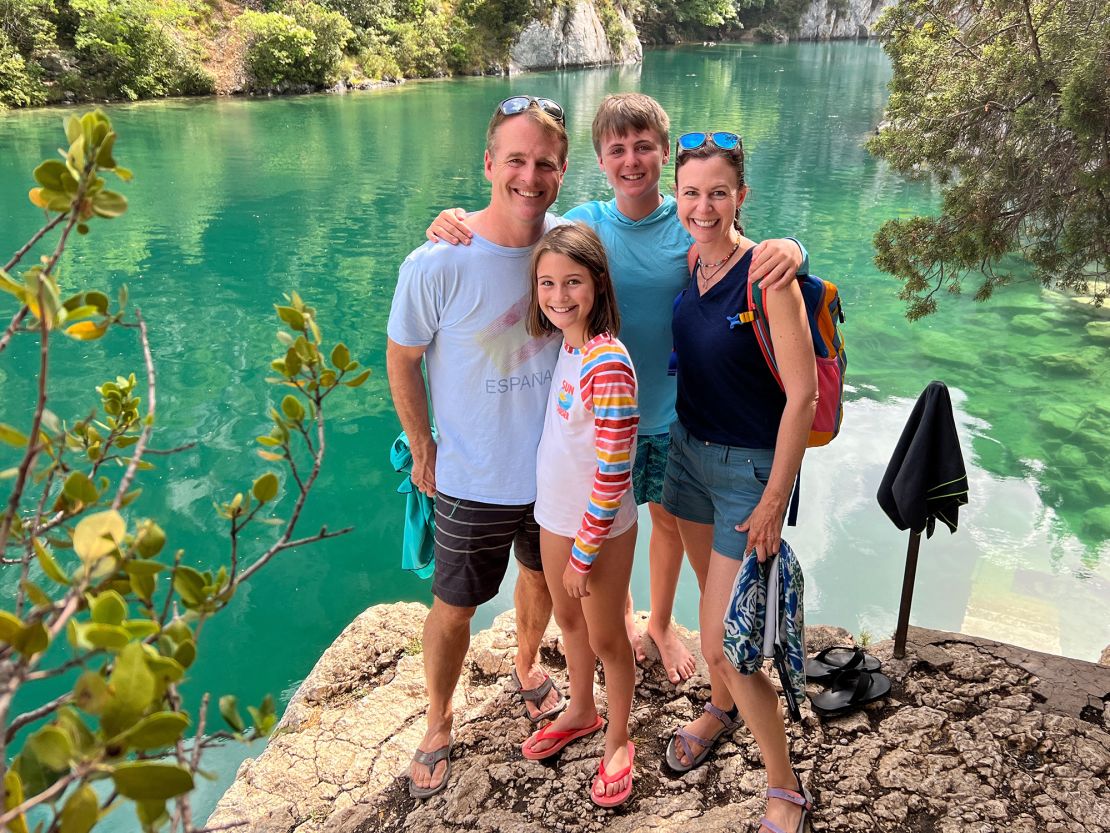 France was also a stop on the family's 13-month odyssey.