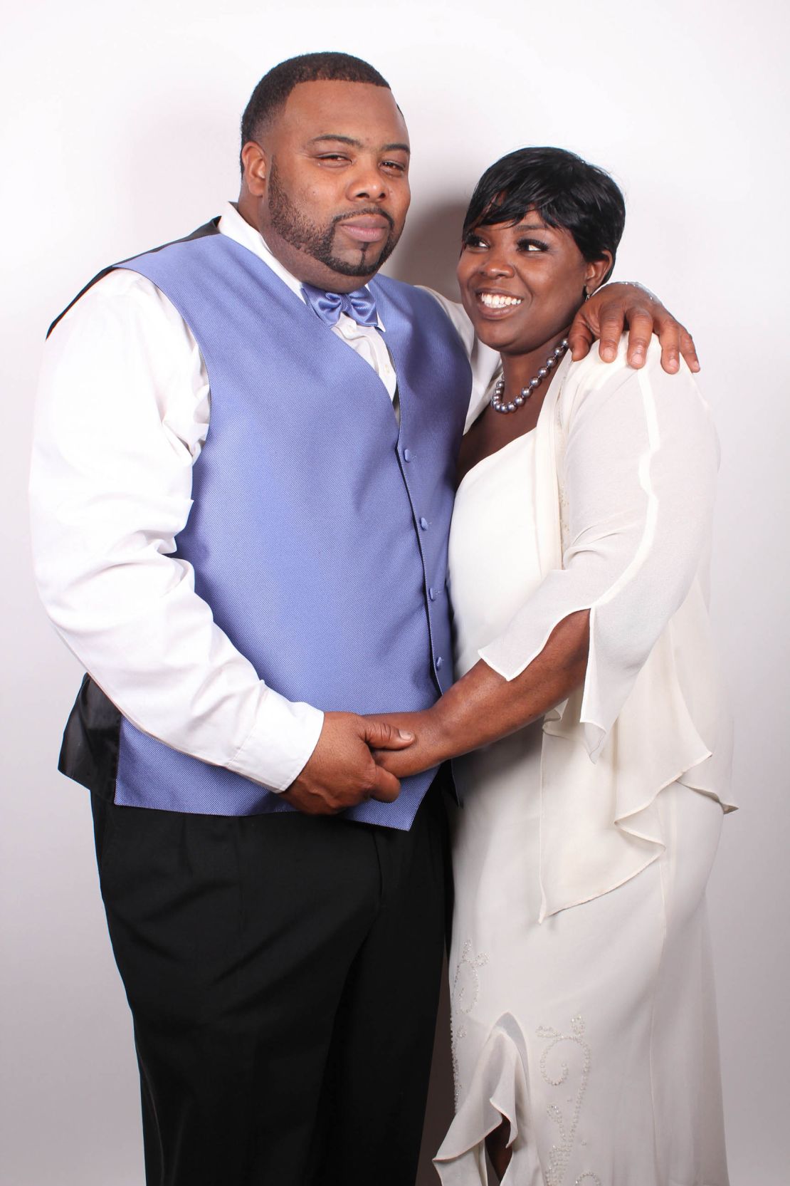 Torrence Irvin (left) and his wife, Rhonda Smith-Irvin, pose for a photograph before a deadly fungi infected his lungs.