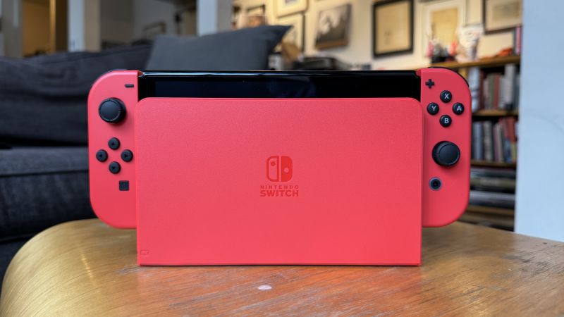 Nintendo switch on sale all red