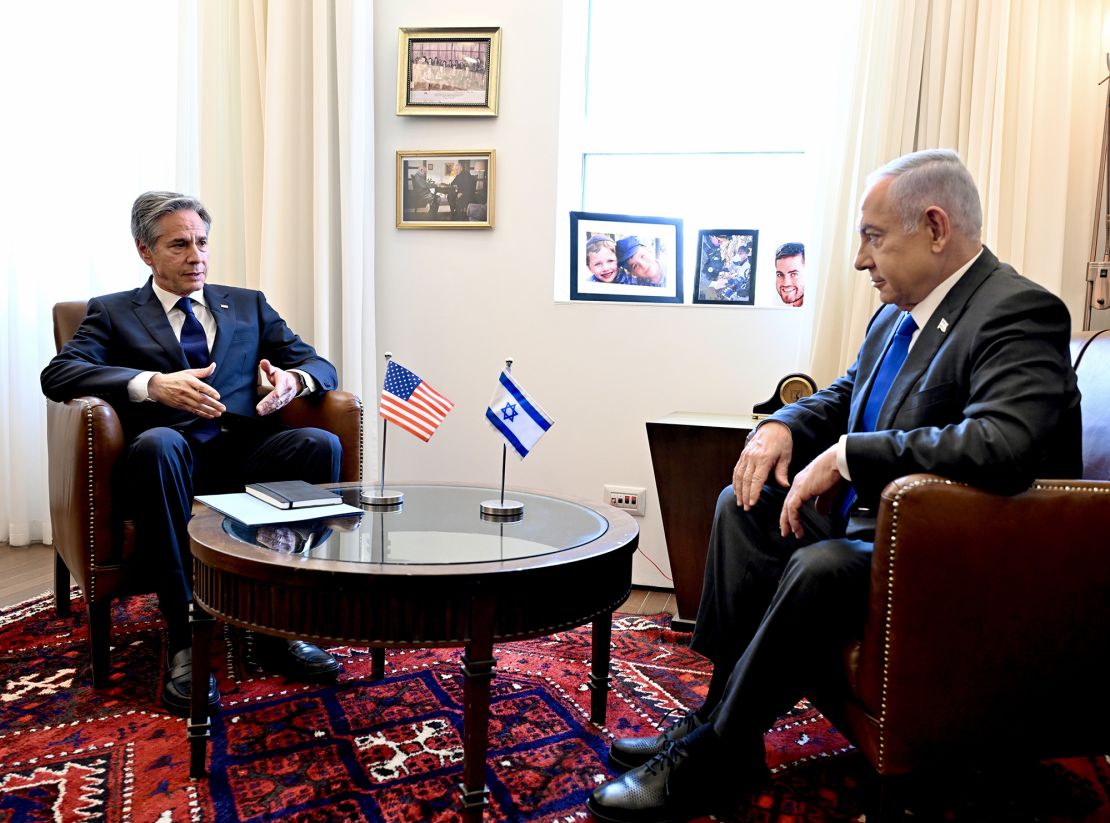 Blinken meets with Netanyahu in Jerusalem Wednesday.