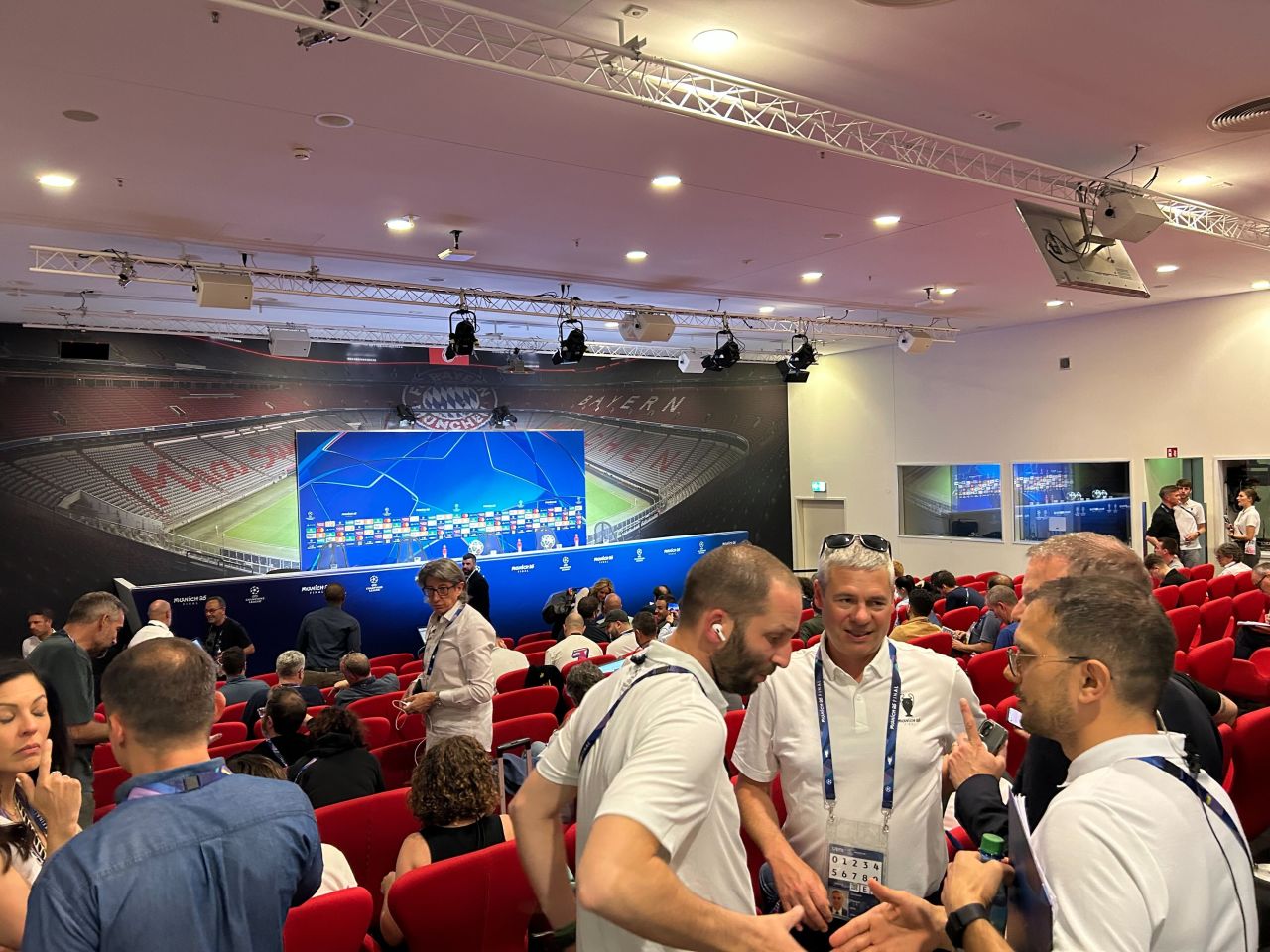 The stage is set for the managers and players to shine – albeit on the mic, not the pitch.