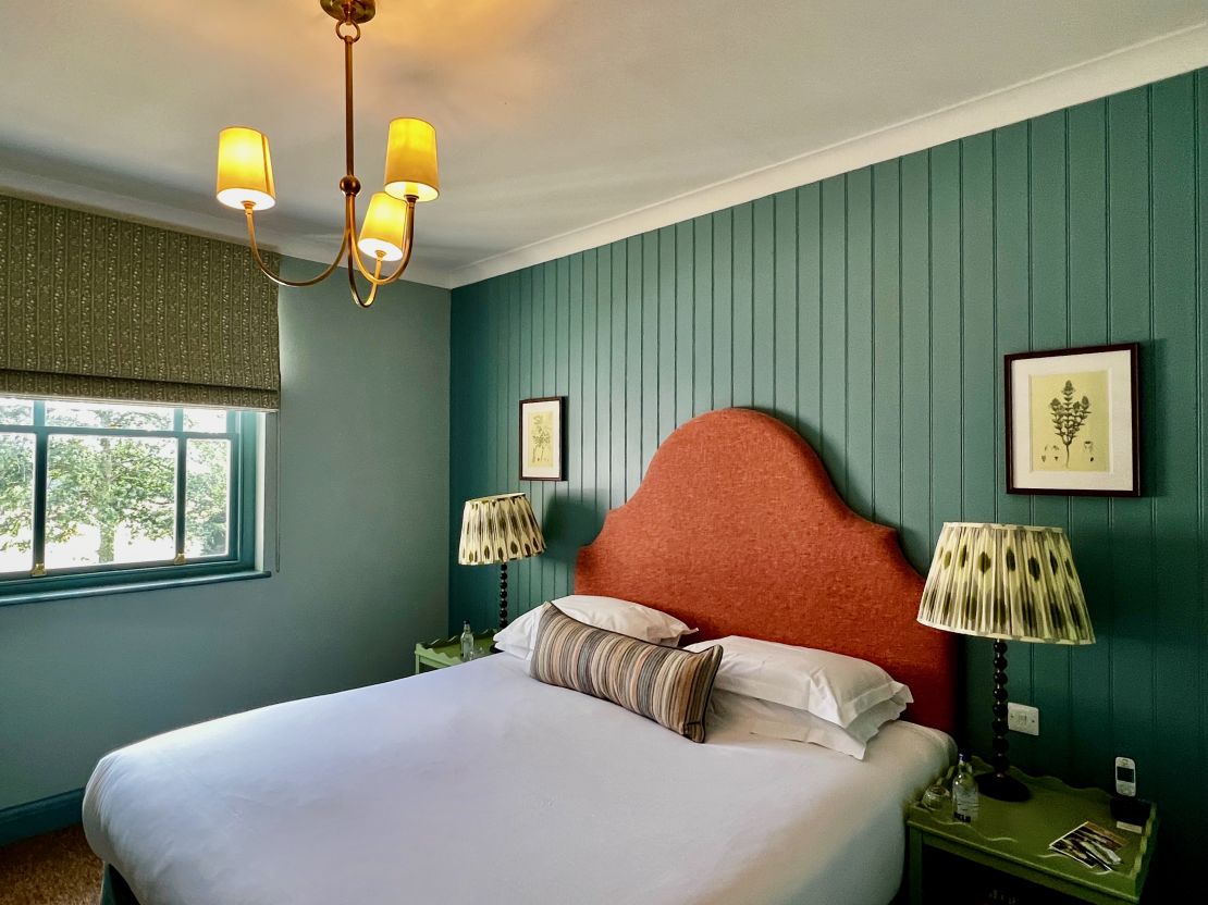 A photo of a bed in a guest room at The Retreat at Elcot Park.