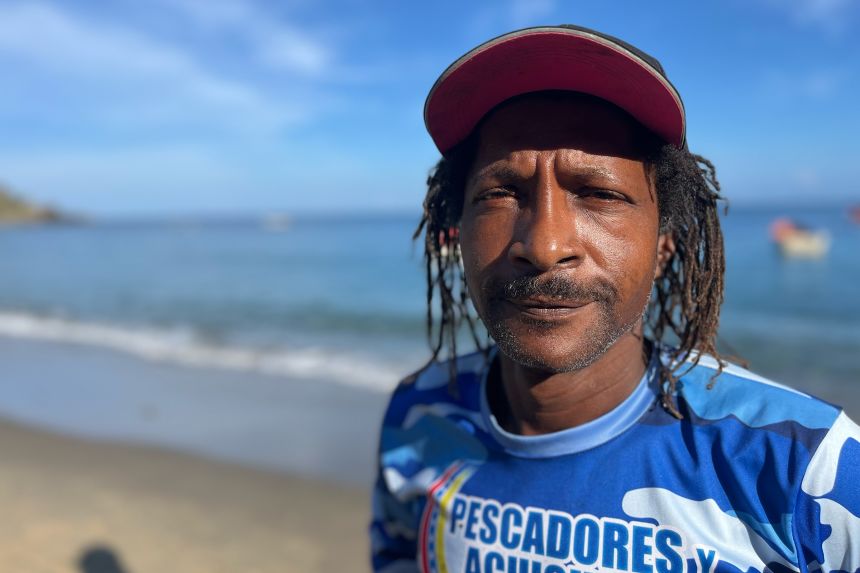 Fisherman Eduard Ulloa, 47, poses for a portrait in Chichiriviche de la Costa, Venezuela, on September 4. He says he’s not worried of running in US patrols offshore the Venezuelan coast.