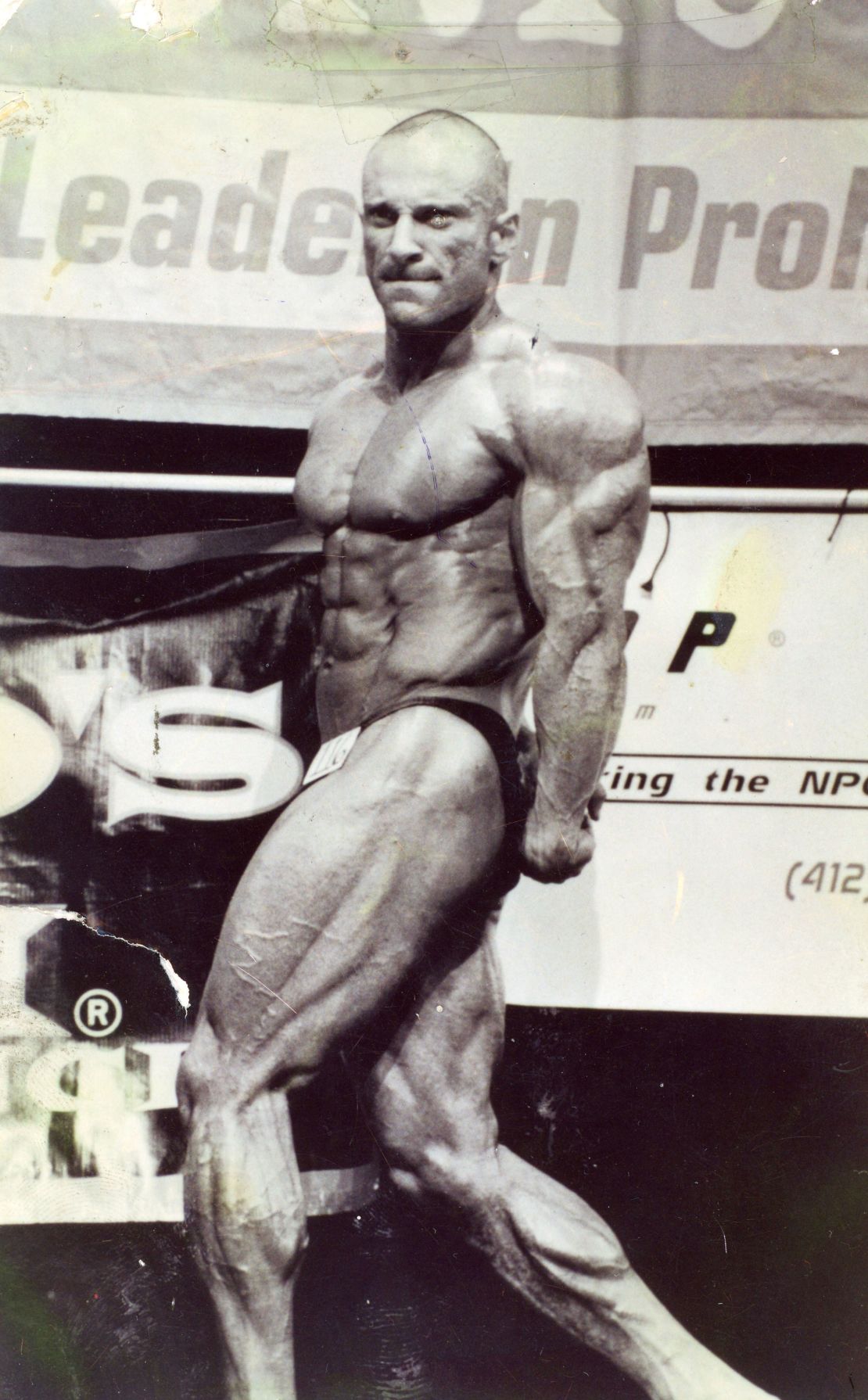 Laith Nakli is seen in an undated photo from his bodybuilding career.