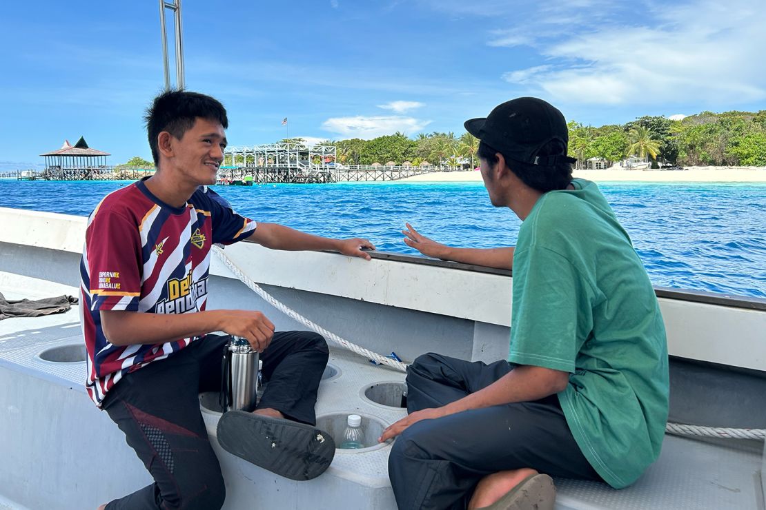 Imran Abbisi (left) and Haikal Nukiman found their internship at TRACC through Borneo Komrad, an NGO helping stateless students access education.