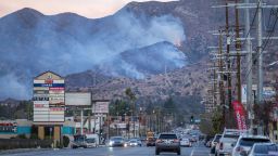 El incendio de Hurst en las colinas sobre Sylmar, California, el 8 de enero.
