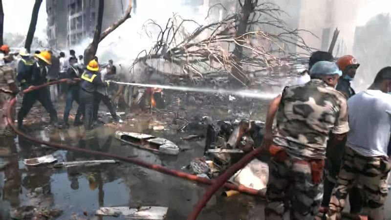 Air India 787 Crashes in Meghani Nagar Near Ahmedabad
