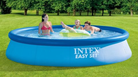 Intex 13ft x 33” Easy Set Inflatable Swimming Pool w/530 GPH Filter Pump